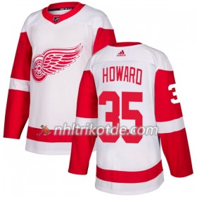 Detroit Red Wings Trikot Jimmy Howard 35 Adidas 2017-2018 Weiß Authentic - Herren